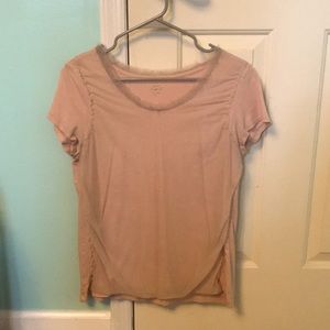 Loft Size L dusty pink shirt